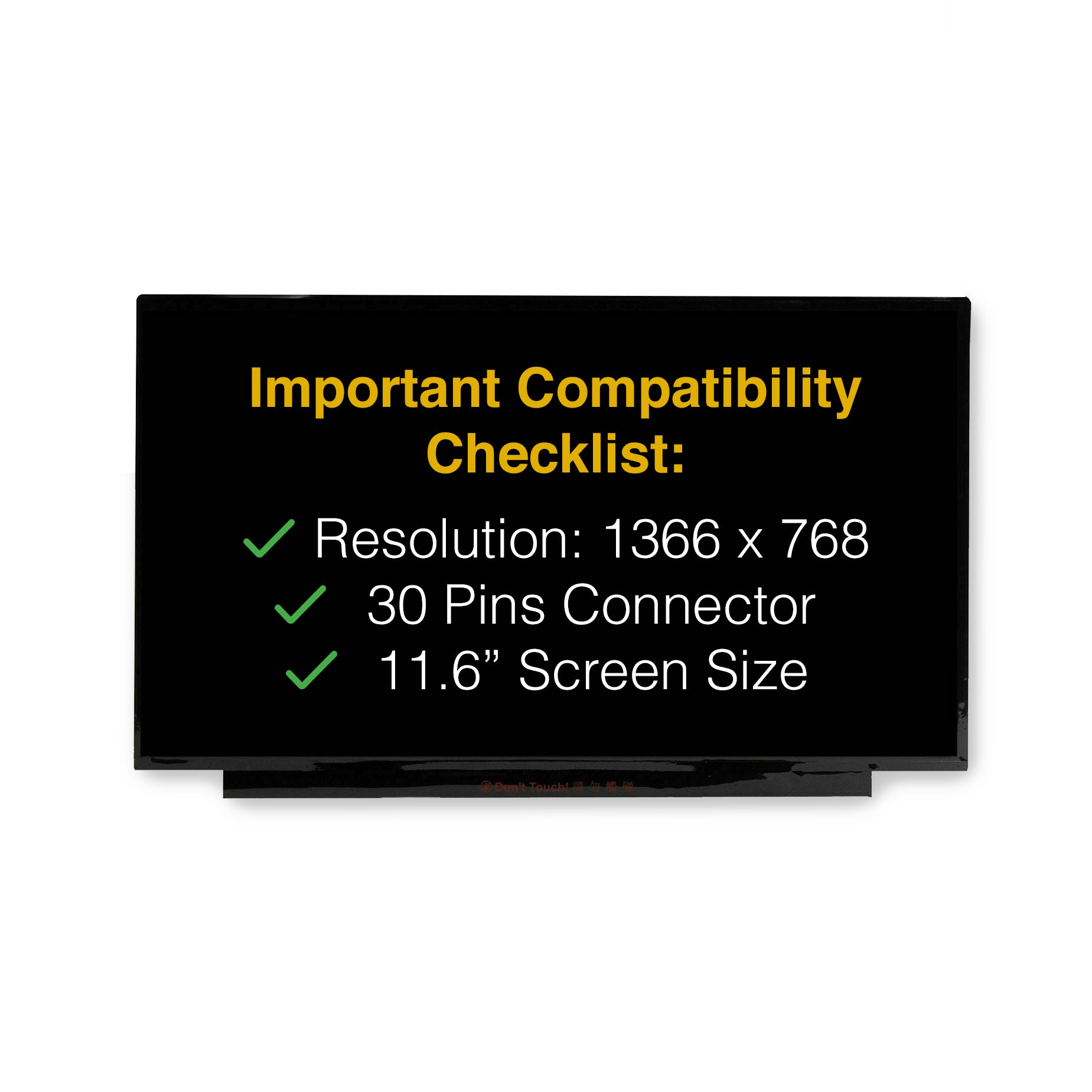 Screen Replacement for Samsung Chromebook 3 XE500C13 LCD