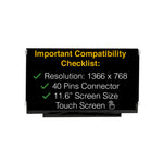 Load image into Gallery viewer, HP CHROMEBOOK X360 11-AE131NR 40 Pins Touch Screen Replacement LCD LED Display HD
