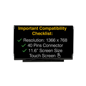 HP CHROMEBOOK X360 11-AE131NR 40 Pins Touch Screen Replacement LCD LED Display HD