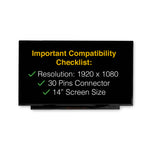 Load image into Gallery viewer, HP 14-FQ0028CA 30 Pins Screen Replacement LCD LED Display With Tools
