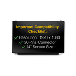 Load image into Gallery viewer, Acer CHROMEBOOK 14 CB3-431-C7EX 30 Pins Screen Replacement LCD LED Display With Tools

