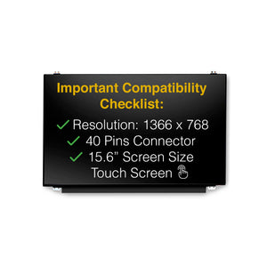 HP 15-BS010DS 40 Pins Touch Screen Replacement LCD LED Display With Tools