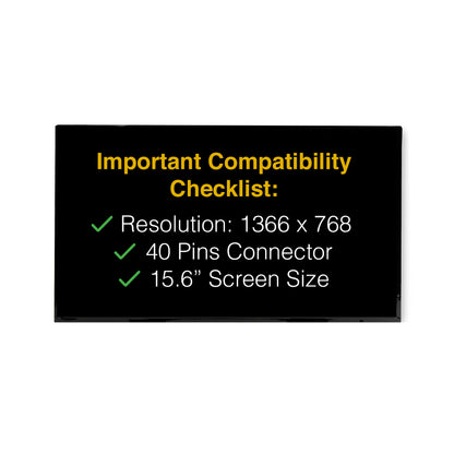 Toshiba SATELLITE PRO C850-1FF 40 Pins Screen Replacement LCD LED Display With Tools