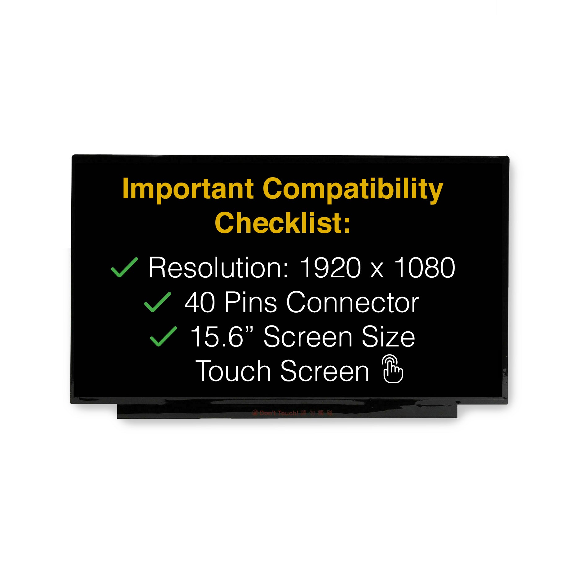 Acer ASPIRE 3 A315-24PT-R90Z 40 Pins Touch Screen Replacement LCD LED Display With Tools