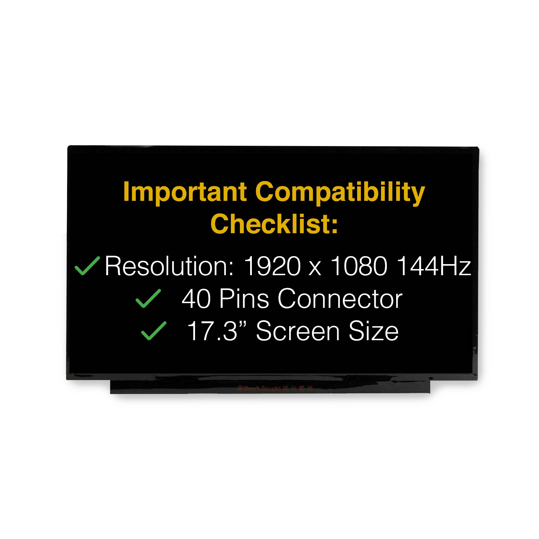 MSI GF75 THIN 9RCX Screen Replacement LCD Display With Tools