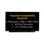 Load image into Gallery viewer, MSI GF75 THIN 9RCX Screen Replacement LCD Display With Tools
