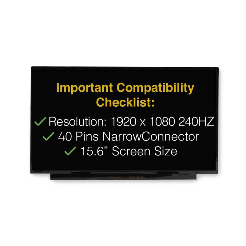 MSI GP66 LEOPARD 11UG-018 40 Pins FHD Screen Replacement LCD Display With Tools