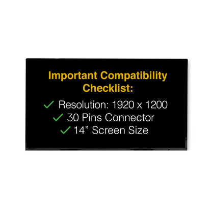 Lenovo THINKPAD T14 21QH 30 Pins FHD+ 1920x1200 Replacement Screen LED LCD Display