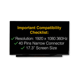 Dell ALIENWARE M17 R4 Screen Replacement LCD Display With Tools