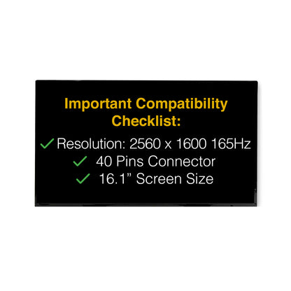 Lenovo LEGION 7 82UH 40 Pins Screen Replacement LCD LED Display With Tools
