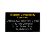 Load image into Gallery viewer, Dell PRECISION 14 3470 Screen Replacement LCD Display With Tools
