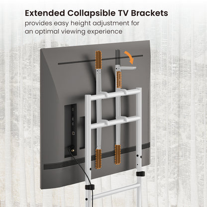 EASEL STUDIO TV CART WITH STORAGE BOX & POUCH