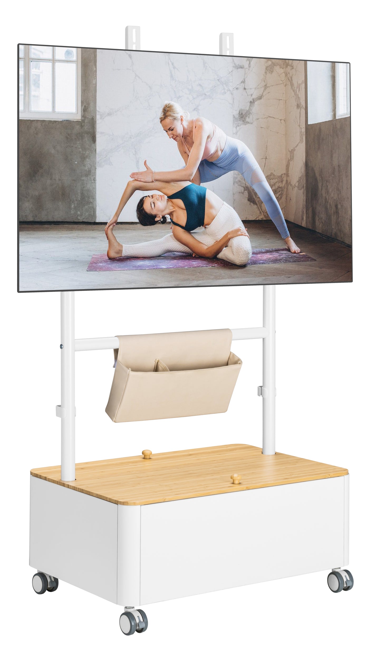 EASEL STUDIO TV CART WITH STORAGE BOX & POUCH