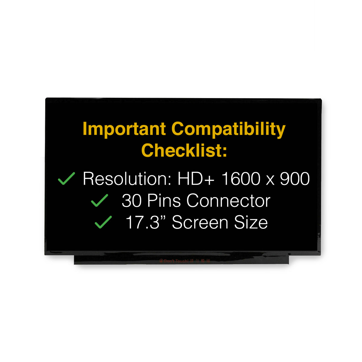 ASUS P1701FA 30 Pins HD+ 1600x900 Replacement Screen LED LCD Display