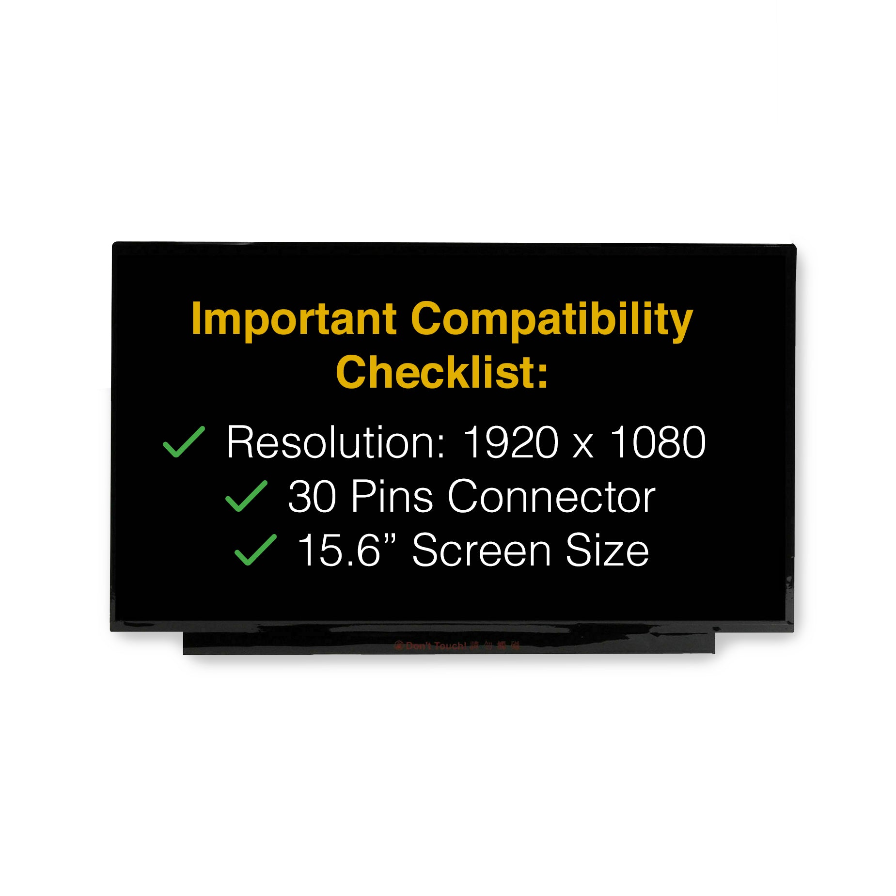 HP PAVILION 15-EC1073DX Screen Replacement 30 Pins LCD LED Display With Tools
