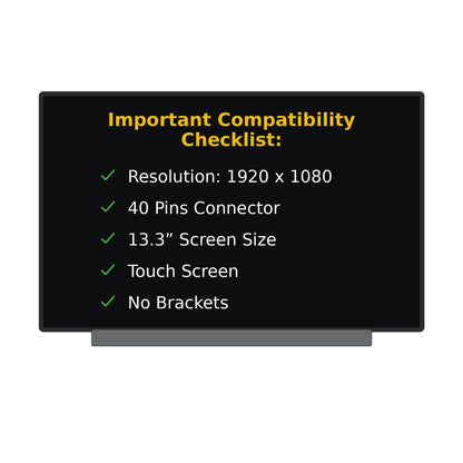 Lenovo THINKPAD X390 20SC000BUS Replacement Touch Screen 40 Pins FHD 1920x1080