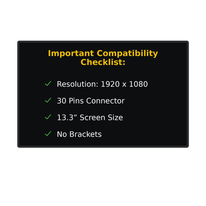 Dell 0TT3GW Replacement Screen 30 Pins FHD 1920x1080 LED LCD Display
