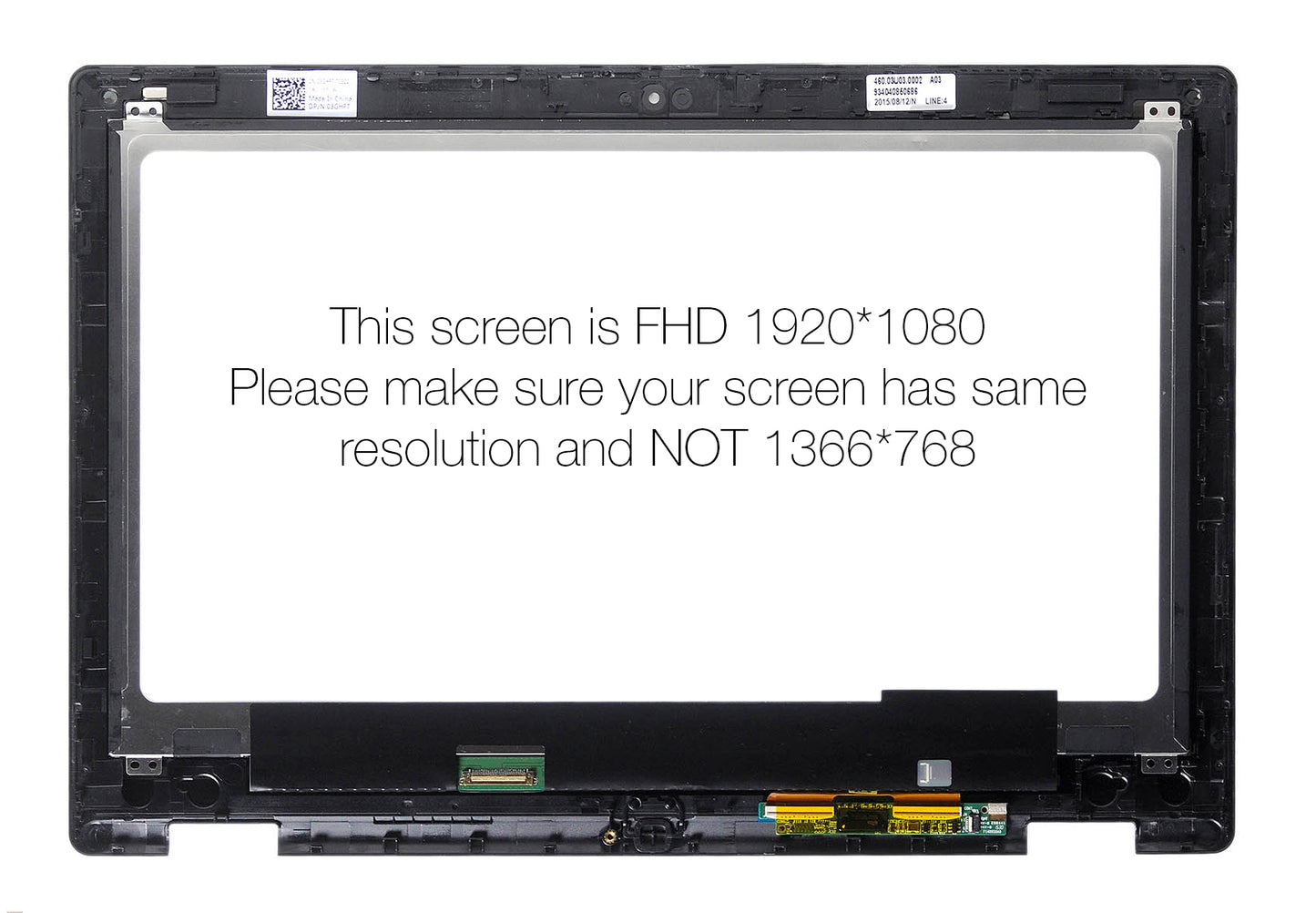 LCD Touch Screen Digitizer Assembly For 13" Dell Inspiron 13 7352 7353 7359 IPS 1080p FHD