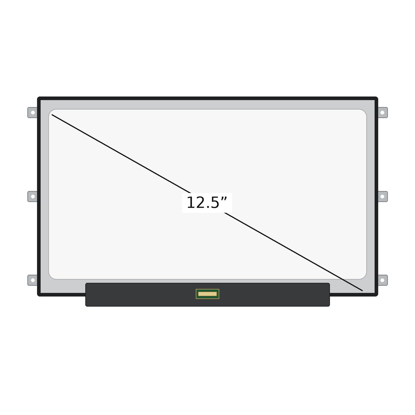 LP125WH2(SL)(B1) Replacement Screen 40 Pins HD 1366x768 LED LCD Display