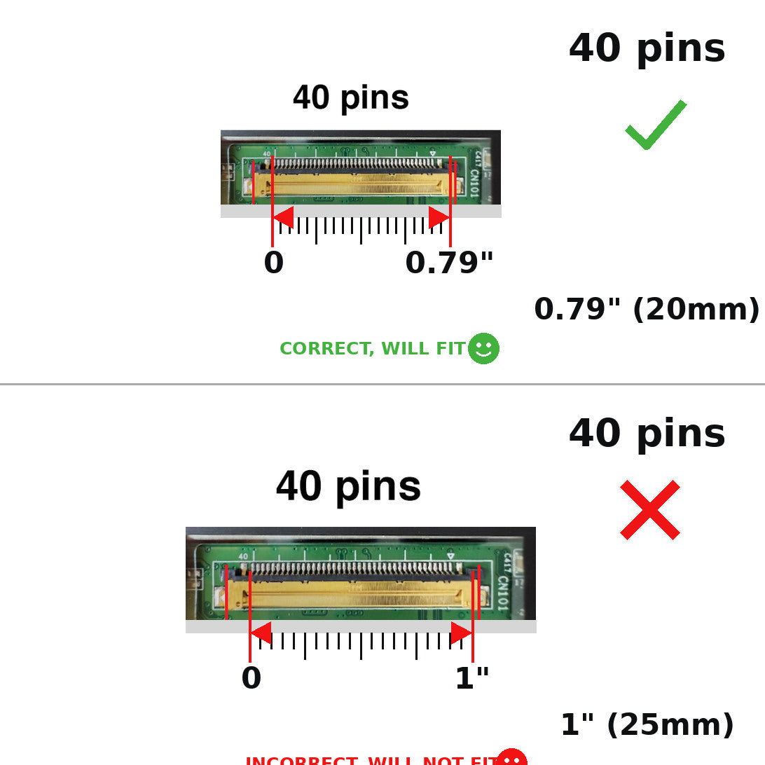Lenovo THINKPAD T470S 20HF0064US Replacement Touch Screen 40 Pins FHD 1920x1080