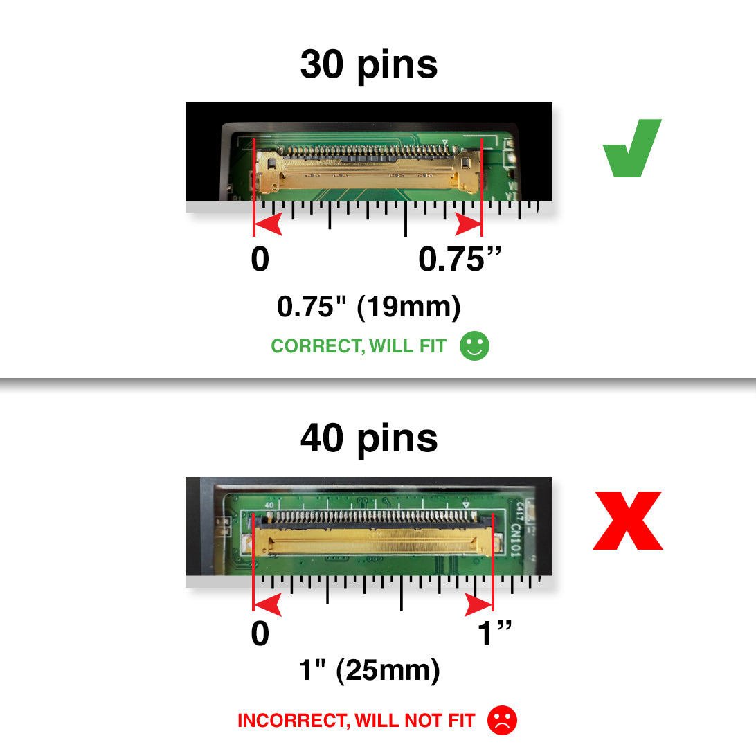 ASUS X555UJ 30 Pins FHD 1920x1080 Replacement Screen LED LCD Display