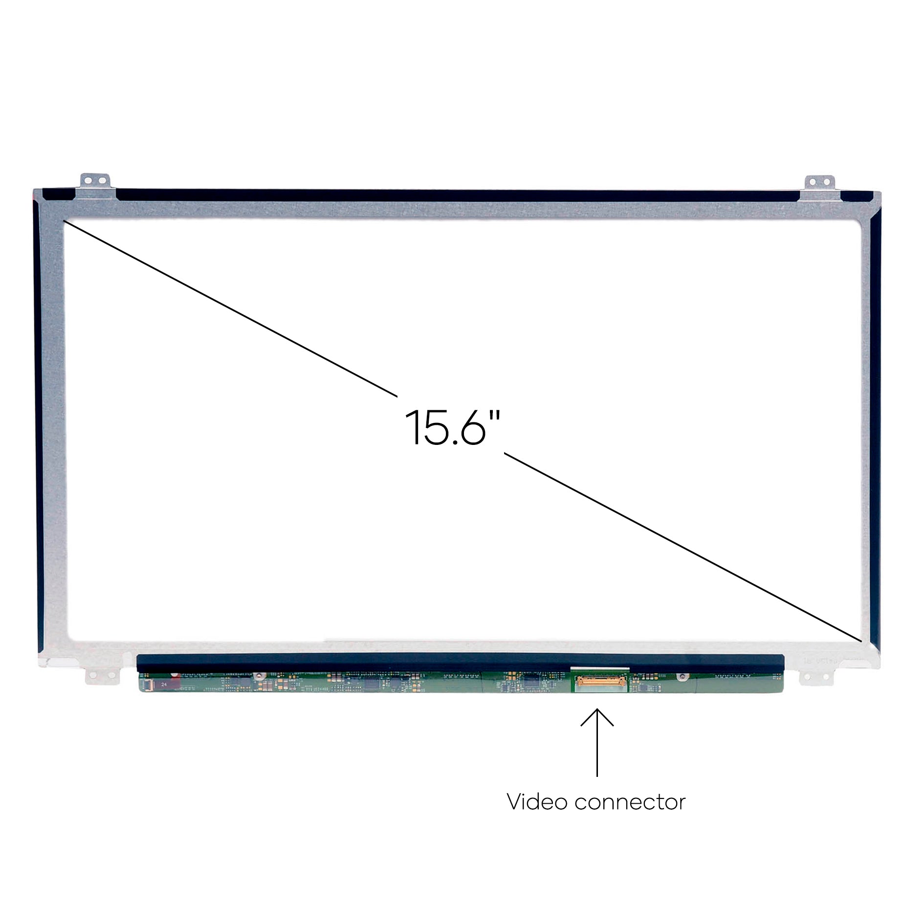 LCDBros Screen Replacement for NV156FHM-N42 FHD 1920x1080 IPS Matte LCD Display