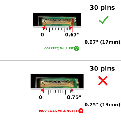 Dell INSPIRON P125F001 Replacement Screen 30 Pins FHD+ 1920x1200 LED LCD Display