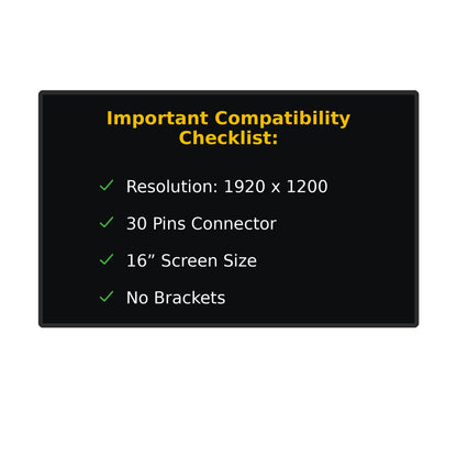 HP 6K0H1PA Replacement Screen 30 Pins FHD+ 1920x1200 LED LCD Display