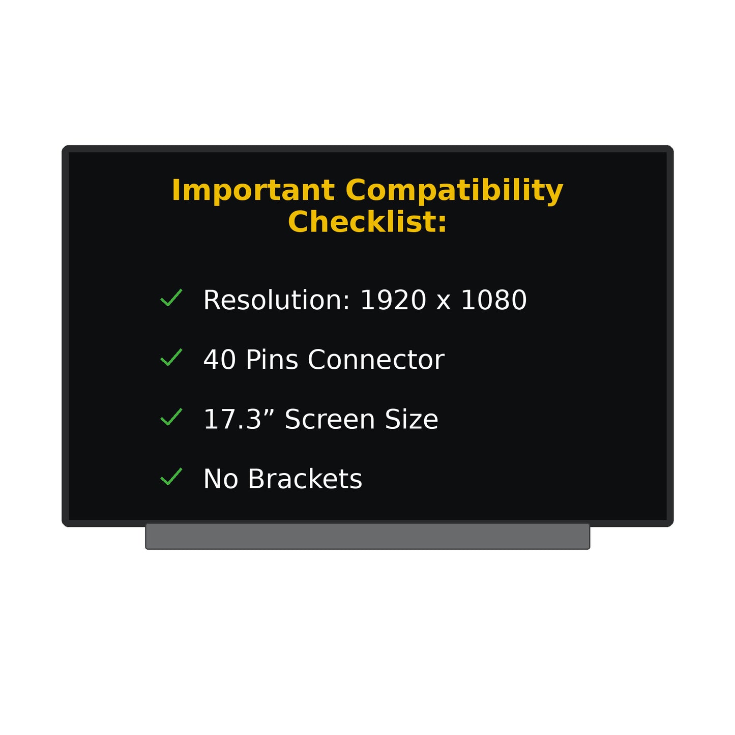 MSI STEALTH GS75 10SF Replacement Screen LED LCD Display